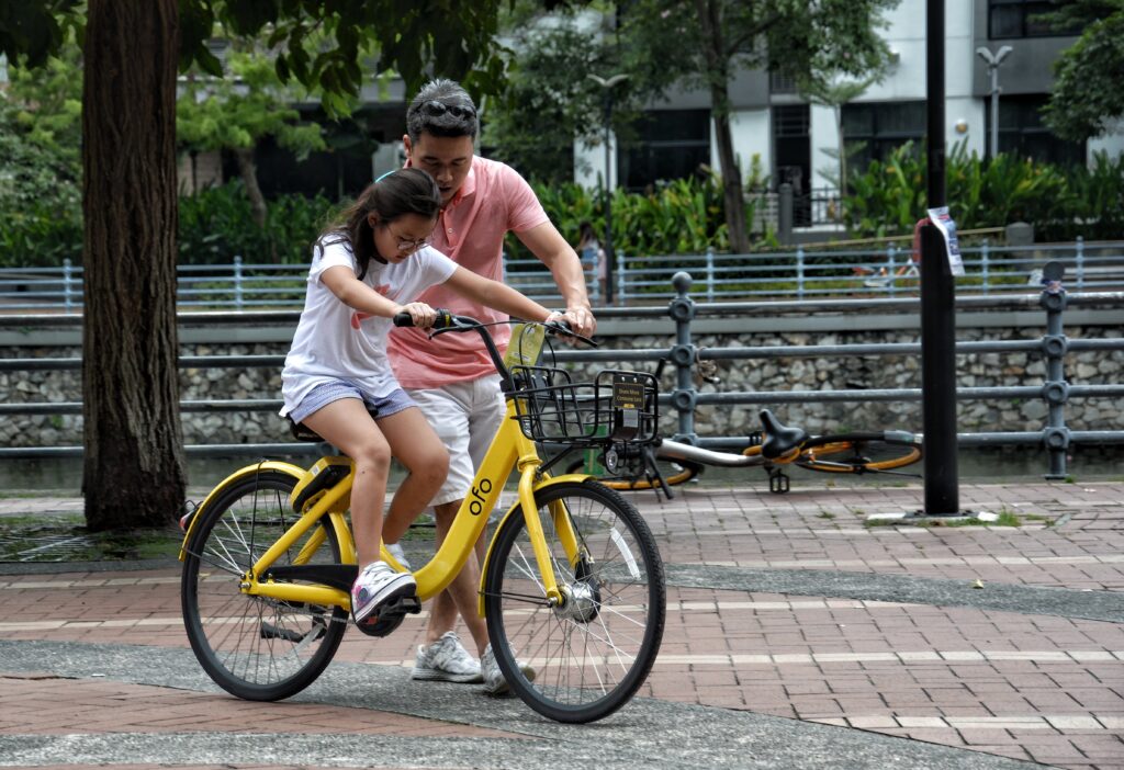 Riding A bike